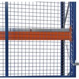 eurokraft pro mrežasta zadnja stena, modre barve, višina 1500 mm, za dolžino nosilca 2700 mm | Shoptok.si