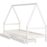  Okvir za dječji krevet s ladicama bijeli 80x200 cm od borovine | Eponuda.com