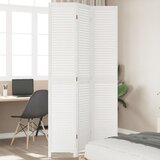 vidaXL Sobna pregrada s 3 panela bijela od masivnog drva paulovnije | shoptok.hr