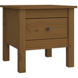 Furnova Stranska mizica medeno rjava 40x40x39 cm trdna borovina, (21914209) | Shoptok.si