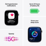 Apple Watch Serija 11 Cellular 46mm S/M MFC24ZR/A Aluminijsko kucište Crna Crna Sportska narukvica | shoptok.hr