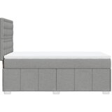  Okvir kreveta s oprugama i madrac svjetlosivi 90x200cm tkanina | shoptok.hr
