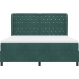 Box Spring krevet s madracem u tamnozelenoj boji 180x200 cm baršun | shoptok.hr