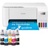 Printer Epson MFP EcoTank ITS L3276 print/scan/copy 33str/min BW. 15str/min color. rezolucija printanja 5.760 x 1.440 dpi. USB+WiFi. Boja bijela | Eponuda.ba