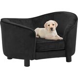 SOFA za pse crna 69 x 49 x 40 cm plišana Cijene