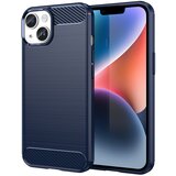Cadorabo Ohišje, združljiv z jabolkom v brušeno modro - zaščitno prevleko iz fleksibilnega silikona TPU v videzu iz nerjavečega jekla ogljika, (20595730) | Shoptok.si