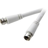SpeaKa Professional SAT priključni kabel [1x F-vtikač - 1x F-vtikač] 7.50 m 90 dB bel (20431913) Cene