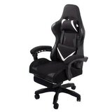 Verk Gaming Stol črna s izvlečnim nasloncem za noge – ergonomska, nosilnost 150 kg | Shoptok.si
