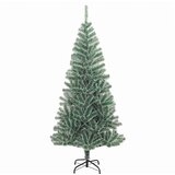  Umjetno Božićno Drvo s Snježnim Flokom i LED Svjetlom 210 cm | shoptok.hr