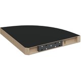  Plutajuća kutna polica crna 35 x 35 x 3,8 cm MDF | shoptok.hr