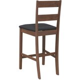 vidaXL Bar stoli z blazinami 2 kosa Brown Solid Wood Rubber | Shoptok.si