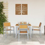  Stolica koja se može slagati 4 pcs Smeđa 56 x 57 x 87 cm | shoptok.hr