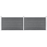  Vrtna ograda od WPC-a 353 x 106 cm siva | shoptok.hr
