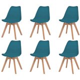  Blagovaonske stolice od umjetne kože 6 kom tirkizne | shoptok.hr