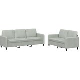  2-dijelni set sofa svjetlosivi baršunasti | shoptok.hr