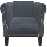  Fotelja tamnosiva baršunasta | shoptok.hr