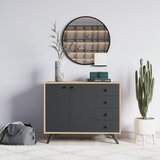Woody Fashion Waga Oak Anthracite komoda