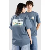 Block Landscape Graphic T-shirt blue fusion