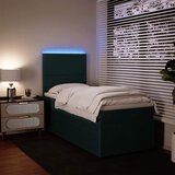 Box spring krevet s madracem tamnozeleni 90x200 cm baršunasti | shoptok.hr