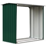  Vrtna ostava za drva od pocinčanog čelika 172x91x154 cm zelena | Eponuda.ba
