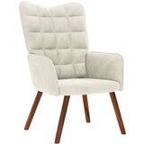 vidaXL Relaksacijski stol Cream Velvet | Shoptok.si