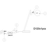  ONLI - Stona lampa PALOMA 1xG9/10W/230V 38,5 cm crna/zadimljena | Eponuda.com