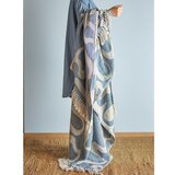 Bloomingville Plava/bež deka od recikliranog pamuka 130x160 cm Salobre – | shoptok.hr