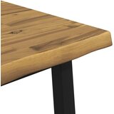  90 x 90 x 75 cm Čvrsto drvo akacije Bijela i crna Četvrtasti - Bijela i crna 90 x 90 x 75 cm Živi rub | shoptok.hr