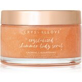 Crystallove Rose Quartz Shimmer Body Scrub piling za telo bleščeč 200 g Cene