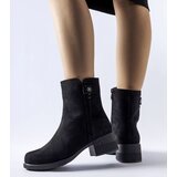 Gemre Black insulated leather ankle boots Faustin | shoptok.hr