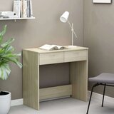vidaXL Pisalna miza sonoma hrast 80x40x75 cm iverna plošča | Shoptok.si