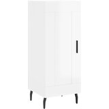  Komoda sjajna bijela 34,5 x 34 x 90 cm od konstruiranog drva Slike
