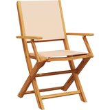  3-dijelni bistro set od tkanine i masivnog drva krem bež | shoptok.hr