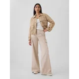GAP Trousers with pockets Baggy Khaki Cargo - Women's