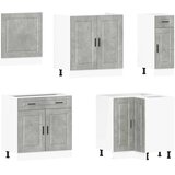  11-dijelni set kuhinjskih ormarića Porto konstruiranog drva | shoptok.hr