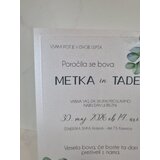  Minimalistična poročna vabila 3D obroba - izbočena z motivom zelenja PORZEL 107 | Shoptok.si