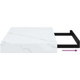  Stenska polica 4 pcs Beli marmor 40 x 23,5 x 4 cm, (5000201405) | Shoptok.si