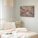  Slika - Watercolour abstraction - powder pink marble with gold accents 120x80 U prirodnom drvenom okviru | shoptok.hr