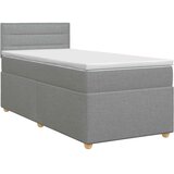  Boxspring krevet s madracem Svjetlosiva 100 x 200 cm Tkanina - Svjetlosiva 100 x 200 cm Dizajn linija | shoptok.hr