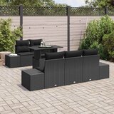  Set sofe 6 kom. Crna poliratan 100 x 55 x 73 cm | shoptok.hr