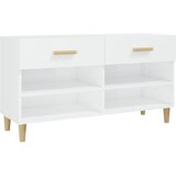 Maison Chic Omarice za obutev - Kopa za čevlje visok sijaj bela 102x35x55 cm inženirski les, (21778145) | Shoptok.si
