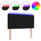  LED postelja črna 80 cm tkanina, (22083729) | Shoptok.si