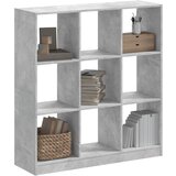 Furnova Knjižna omara betonsko siva 102x32x108 cm inženirski les, (21932958) Cene