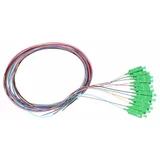  NFO Fiber optic pigtail SC APC, SM, G.657A1, 12 colors, LSZH, 1m