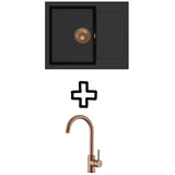 Set Tesa SQT102AW + Vida PVD Bakar/Black metallic