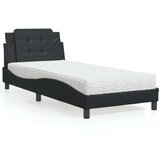  Krevet s madracem crni 90x190 cm od umjetne kože | shoptok.hr
