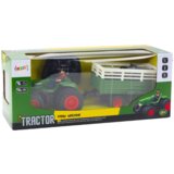 Traktor na daljinsko upravljanje s prikolicom i viljuškarom - zeleni | shoptok.hr