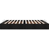  Otomanski okvir kreveta bez madraca crni 200x200 cm od tkanine | shoptok.hr
