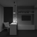 MAYTONI P076PL-L12W3K-B - led luster na sajli plato LED/12W/230V 3000K crna | Eponuda.com