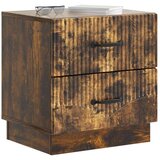  Nočna omarica Dimljen hrast 43 x 34,5 x 44,5 cm Inženirski les, (5000209839) | Shoptok.si